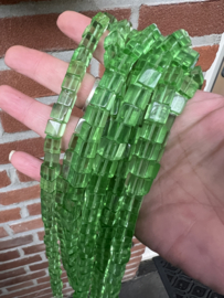 Glas cubes 10 x 10 MM | per streng van 40cm