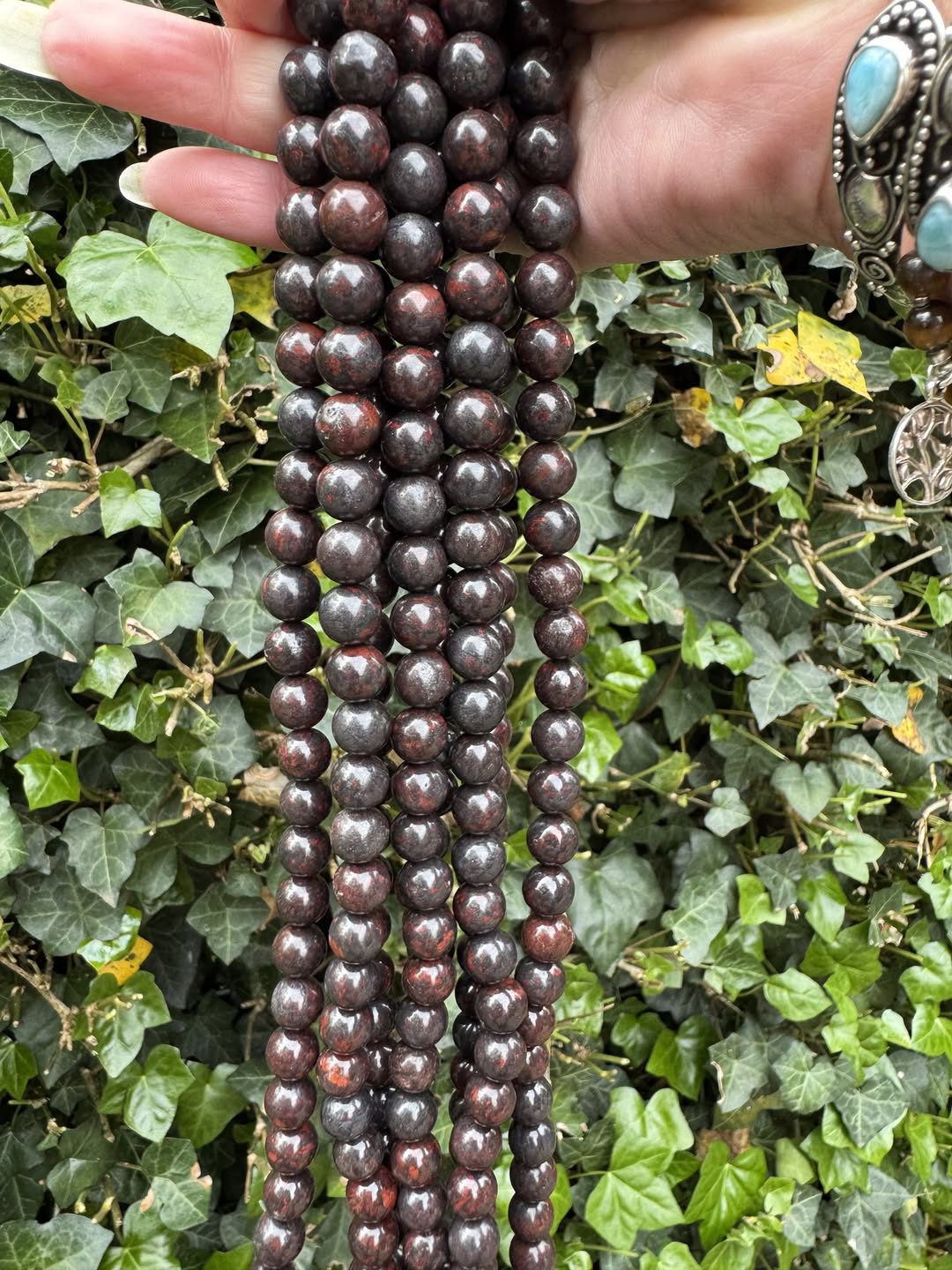 Bloodstone 10mm | streng van 40 cm - 40 st.