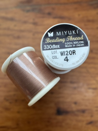 Miyuki draad | Beige Bruin | 50 meter