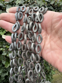 Hematiet  |10 x 16mm | streng 40cm