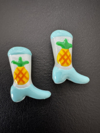 24 x 17mm Lampwork laarsjes | 2st