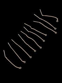 Ketting oorbelstekers | 53MM | 5 paar