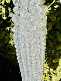 18MM Facet glaskralen | streng 35cm | ± 20 st