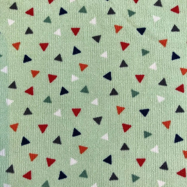 Triangles french terry (lichte sweaterstof) mint