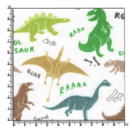 Polykatoen dinosaurussen op wit