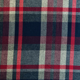 Tartan check grijs-navy-rood