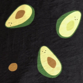 Avocado donkerblauw Viscose