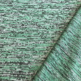 Tricot spikkel melange watergroen