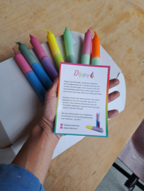 Dippy kaars in 2 kleuren