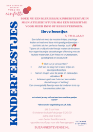 Informatie kinderfeestjes voor kleinere en grotere kinderen.