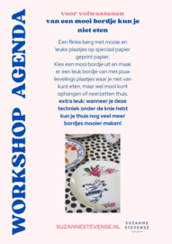 van een mooi bord kun je niet eten, (sier)bordje pimpen