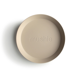Mushie plates - round vanilla