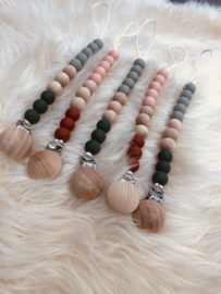 Tutketting oldgreen, wood & pinegreen