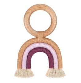 Regenboog speeltje vanille - lavendel - paars