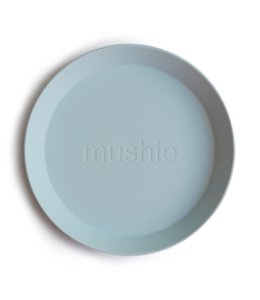 Mushie Plates Round | Powder Blue