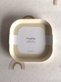 Mushie plates - square ivory