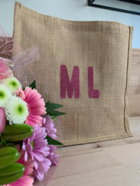 Personaliseer je eigen shopper tas met naam of je initialen!