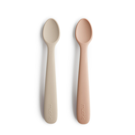 Mushie Bestek Set 2 Lepels | Blush / Shifting Sand