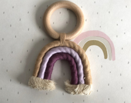 Regenboog speeltje vanille - lavendel - paars