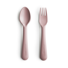 Mushie Bestek Fork Spoon | Blush