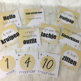 Mijlpaalkaarten mijn eerste jaar - geel