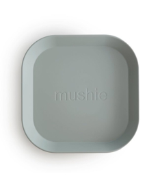 Mushie Plate Square | Sage