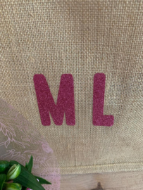 Personaliseer je eigen shopper tas met naam of je initialen!