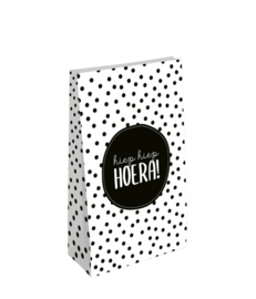 Blokbodemzak Hiep Hiep Hoera - Maat XL - 5 stuks