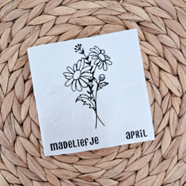Tegeltje geboortebloem April