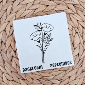 Tegeltje geboortebloem September