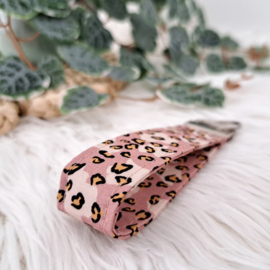 Sleutelhanger Leopard roze
