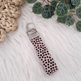 Sleutelhanger Dots roze