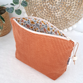 Etui Rib terracotta