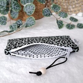 Mini etui Leopard mint