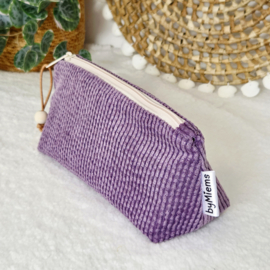 Etui M - Rib paars