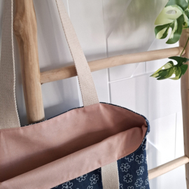 Totebag Denim Flower