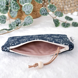Mini etui Denim Flower