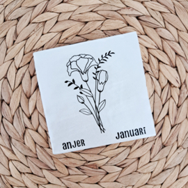 Tegeltjes Geboortebloemen