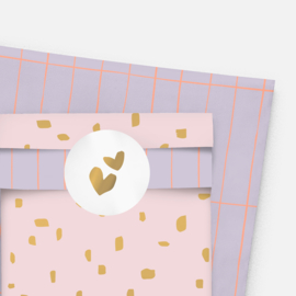 Cadeauzakje Minimal Dots - Maat M - 5 stuks