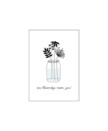 Cadeaukaartje - Een bloemetje voor jou!