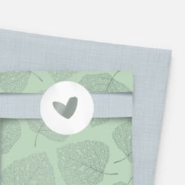 Cadeauzakje Skeleton Leaves - Maat M - 5 stuks