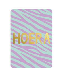 Wenskaart A6 - Hoera
