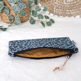 Etui Denim Leopard