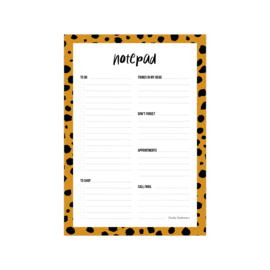 A5 Notepad Cheetah