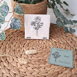 Tegeltje geboortebloem Juni / June