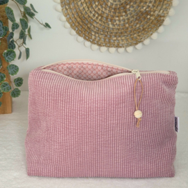Etui XL - Rib roze