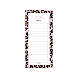 Noteblock Checklist I got this Cheetah