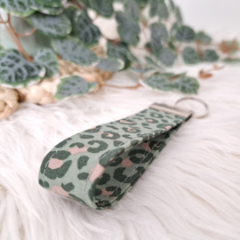 Sleutelhanger Leopard groen