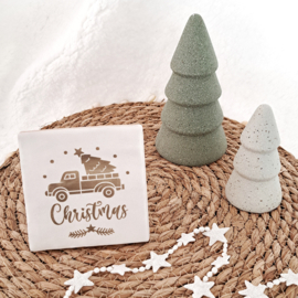 Tegeltje Kerst - Christmas car