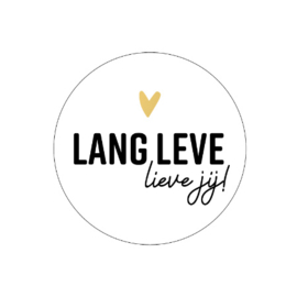 Sticker - Lang leve lieve jij! - 10 stuks